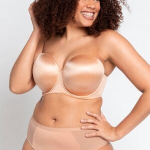 NEW Curvy Kate Smoothie Strapless Bra Sz 38G (UK 38F) In Latte Beige